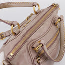Miu Miu Vitellolux Hand Bag Leather 2way Pink Gold Tone Auth 202628V-6