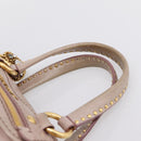 Miu Miu Vitellolux Hand Bag Leather 2way Pink Gold Tone Auth 202628V-8