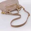 Miu Miu Vitellolux Hand Bag Leather 2way Pink Gold Tone Auth 202628V-9
