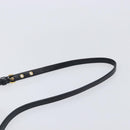 Miu Miu Vitellolux Matelasse Hand Bag Leather 2way Black Gold Tone Auth 202629V-15