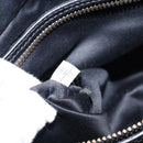 Miu Miu Vitellolux Matelasse Hand Bag Leather 2way Black Gold Tone Auth 202629V-12