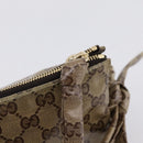 GUCCI GG Crystal Histeria Clutch Bag patent Beige Gold Tone 197015 Auth 202630-12