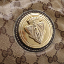 GUCCI GG Crystal Histeria Clutch Bag patent Beige Gold Tone 197015 Auth 202630-13