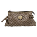 GUCCI GG Crystal Histeria Clutch Bag patent Beige Gold Tone 197015 Auth 202630-2