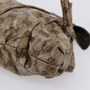 GUCCI GG Crystal Histeria Clutch Bag patent Beige Gold Tone 197015 Auth 202630-8