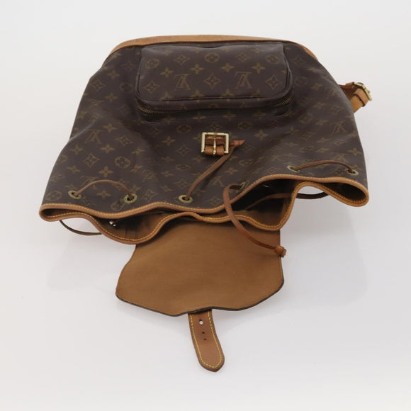 LOUIS VUITTON Monogram Montsouris GM Backpack M51135 LV Auth 202631