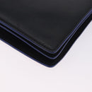 CELINE Shoulder Bag Leather Blue Black Auth 202635A-17