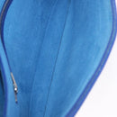 CELINE Shoulder Bag Leather Blue Black Auth 202635A-12