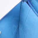 CELINE Shoulder Bag Leather Blue Black Auth 202635A-26