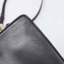Salvatore Ferragamo Gancini Hand Bag Leather 2way Black Gold Tone Auth 202636V-18