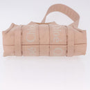 Chloe Woody Small Hand Bag Nylon 2way Pink Gold Auth 202651A-12
