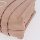 Chloe Woody Small Hand Bag Nylon 2way Pink Gold Auth 202651A-15
