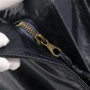 BOTTEGA VENETA Shoulder Bag Leather Black Gold Auth 202655A-11