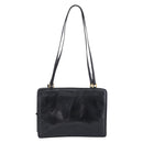 BOTTEGA VENETA Shoulder Bag Leather Black Gold Auth 202655A-2