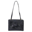 BOTTEGA VENETA Shoulder Bag Leather Black Gold Auth 202655A-3