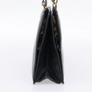 BOTTEGA VENETA Shoulder Bag Leather Black Gold Auth 202655A-4
