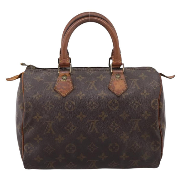 LOUIS VUITTON Monogram Speedy 25 Hand Bag M41528 LV Auth 202656