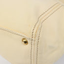 Miu Miu Hand Bag Leather Ivory Gold Auth 202657A-15
