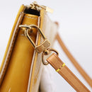 LOUIS VUITTON Monogram Vernis Lexington Pouch Beige M91010 LV Auth 202659A-18