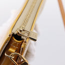 LOUIS VUITTON Monogram Vernis Lexington Pouch Beige M91010 LV Auth 202659A-9