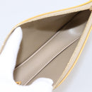 LOUIS VUITTON Monogram Vernis Lexington Pouch Beige M91010 LV Auth 202659A-11