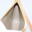 LOUIS VUITTON Monogram Vernis Lexington Pouch Beige M91010 LV Auth 202659A-19