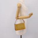 LOUIS VUITTON Monogram Vernis Lexington Pouch Beige M91010 LV Auth 202659A-21