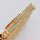 LOUIS VUITTON Monogram Vernis Lexington Pouch Beige M91010 LV Auth 202659A-6