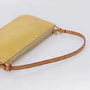 LOUIS VUITTON Monogram Vernis Lexington Pouch Beige M91010 LV Auth 202659A-7