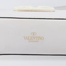 VALENTINO Shoulder Bag Leather White Gold Auth 202663A-7
