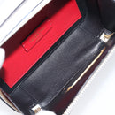 VALENTINO Shoulder Bag Leather White Gold Auth 202663A-12