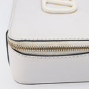 VALENTINO Shoulder Bag Leather White Gold Auth 202663A-4