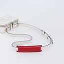 VALENTINO Shoulder Bag Leather White Gold Auth 202663A-9
