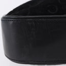 CELINE C Macadam Canvas Shoulder Bag Suede Black Silver Auth 202665A-10