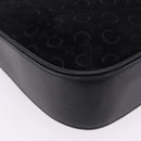 CELINE C Macadam Canvas Shoulder Bag Suede Black Silver Auth 202665A-13