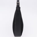 CELINE C Macadam Canvas Shoulder Bag Suede Black Silver Auth 202665A-5