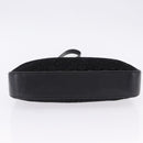 CELINE C Macadam Canvas Shoulder Bag Suede Black Silver Auth 202665A-9