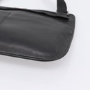 GUCCI Shoulder Bag Leather Black Silver 001 3364 Auth 202668-10