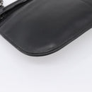 GUCCI Shoulder Bag Leather Black Silver 001 3364 Auth 202668-11