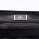 GUCCI Shoulder Bag Leather Black Silver 001 3364 Auth 202668-14