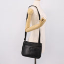 GUCCI Shoulder Bag Leather Black Silver 001 3364 Auth 202668-24