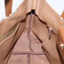 Burberrys Nova Check Hand Bag Canvas Beige Gold Auth 202669-18