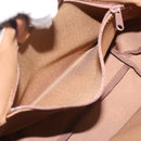 Burberrys Nova Check Hand Bag Canvas Beige Gold Auth 202669-12