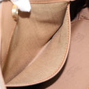 Burberrys Nova Check Hand Bag Canvas Beige Gold Auth 202669-19