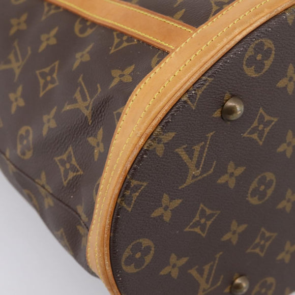 LOUIS VUITTON Monogram Bucket GM Shoulder Bag M42236 LV Auth 202671