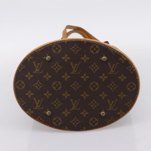 LOUIS VUITTON Monogram Bucket GM Shoulder Bag M42236 LV Auth 202671