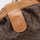 CELINE Macadam Canvas Shoulder Bag PVC Leather Brown Gold Auth 202674-20