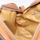 CELINE Macadam Canvas Shoulder Bag PVC Leather Brown Gold Auth 202674-25