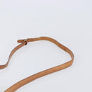 CELINE Macadam Canvas Shoulder Bag PVC Leather Brown Gold Auth 202674-15