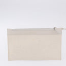BALENCIAGA Navy Cabas Hand Bag Canvas Ivory Silver 339933 Auth 202675A-24